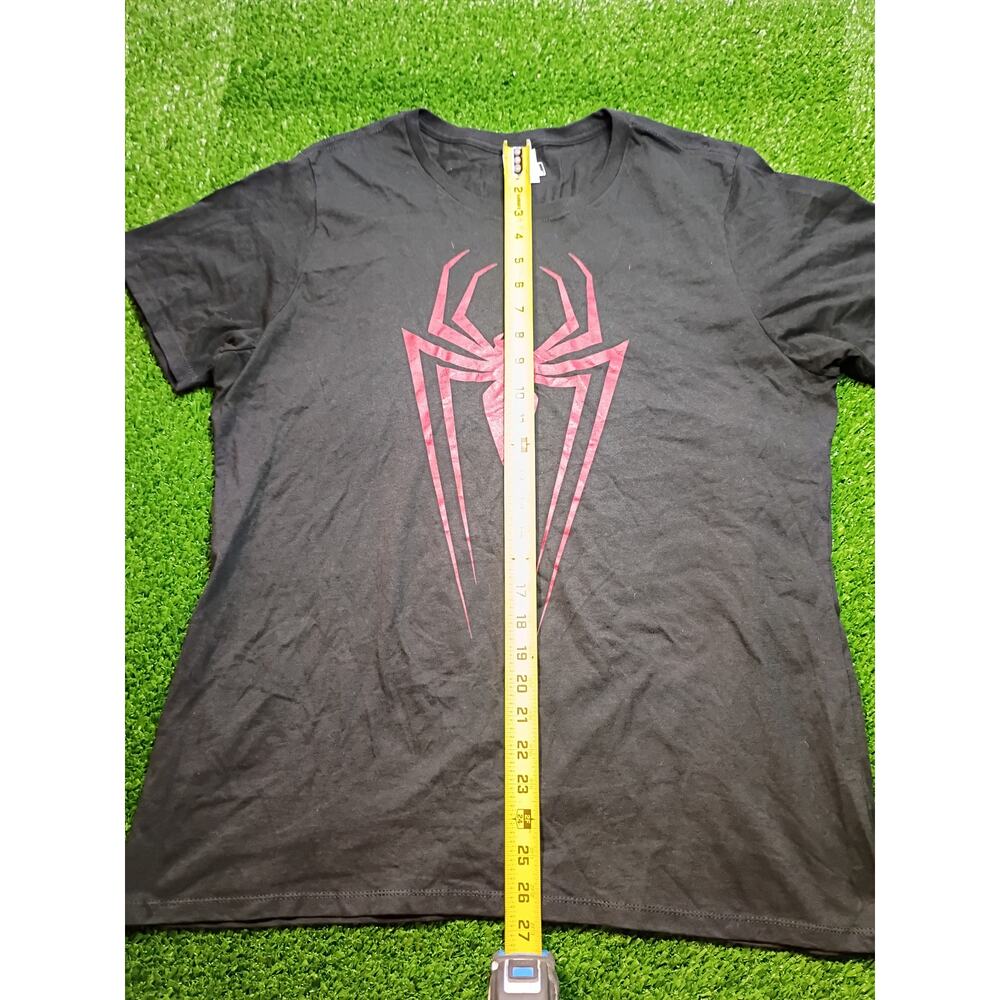 Marvel Spider-Man Red Logo Black Graphic T-Shirt XL New - Picture 3 of 6